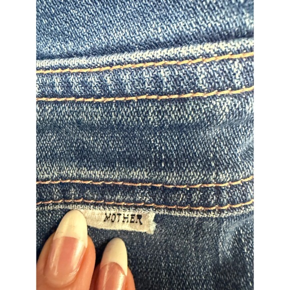 MOTHER Denim The Greaser Wide Leg Overalls - Size 27 - Picture 3 of 4